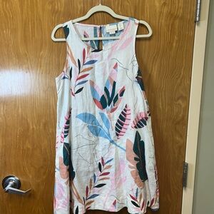 Cynthia Rowley White and Pink Sleeveless Sundress